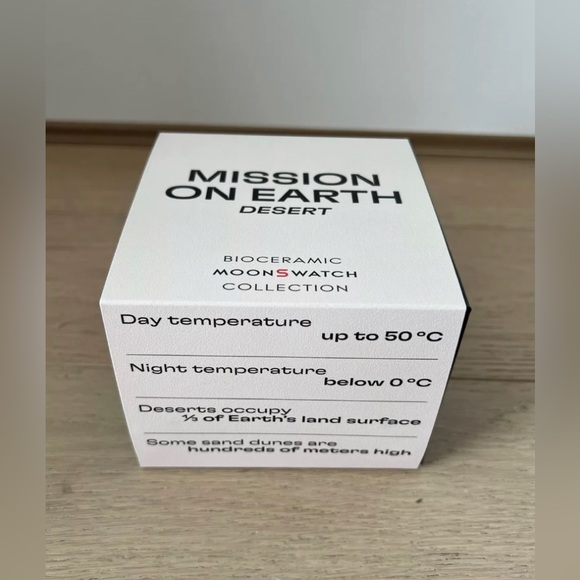 Swatch X Omega Moonswatch Mission On Earth Desert SO33T103 - BRAND NEW - Picture 2 of 6